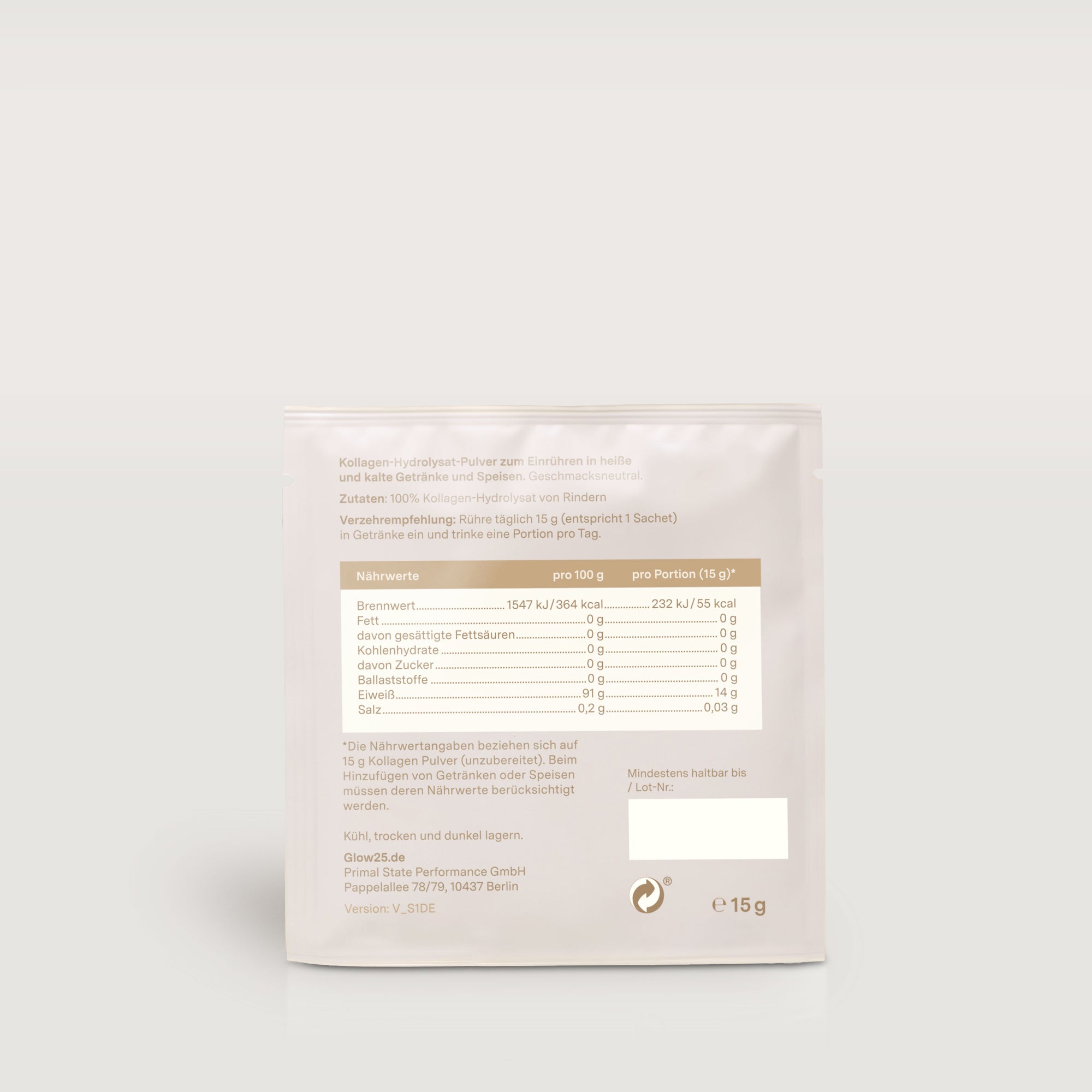 Glow25 Kollagen Original Sachets